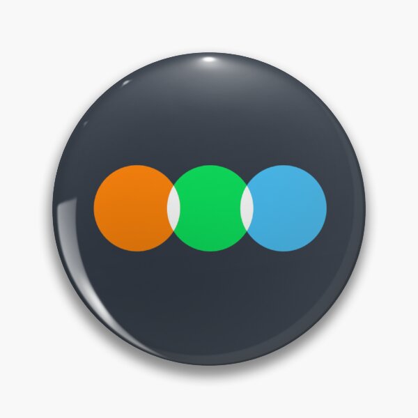 Item preview, letterboxd orange green and blue circles  designed and sold by CoolKittyCat8.