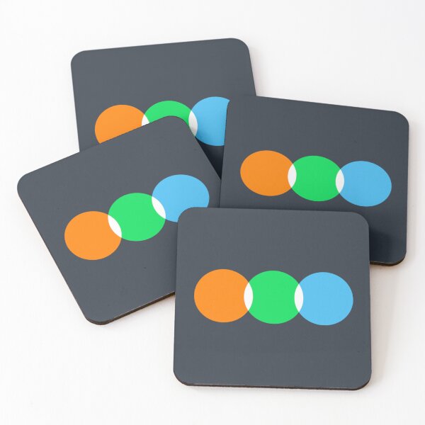 Item preview, letterboxd orange green and blue circles  designed and sold by CoolKittyCat8.