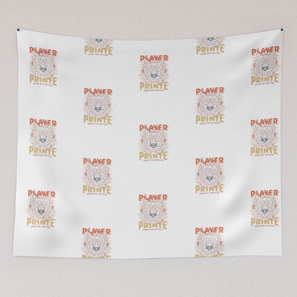 Item preview, Player Printe – Vibrant Cat Illustration designed and sold by Joyfulfabric.