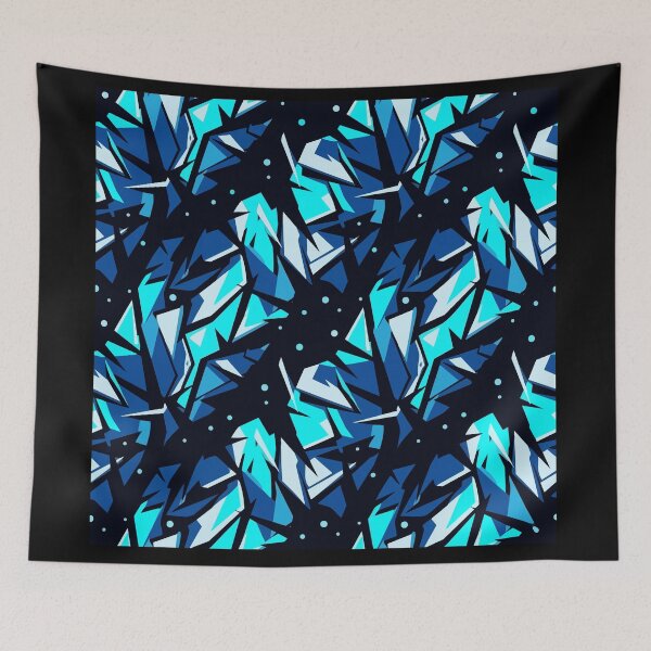 Item preview, Nightmare - Dark Spooky Blue Forest Pattern designed and sold by KeremYurtseven.