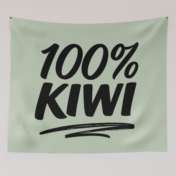 Item preview, 100% Kiwi New Zealand Pride Typography Graphic designed and sold by kornkobart.