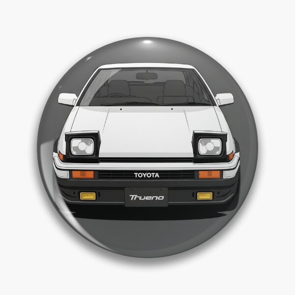 Item preview, Toyota AE86 Trueno Front View Classic JDM Drift Car Minimalist Illustration designed and sold by Motorline44.