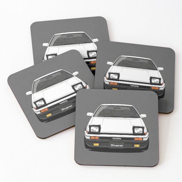 Item preview, Toyota AE86 Trueno Front View Classic JDM Drift Car Minimalist Illustration designed and sold by Motorline44.
