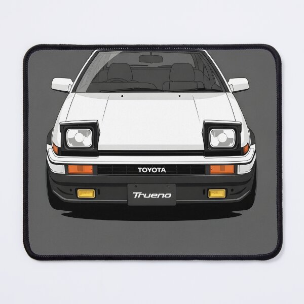 Item preview, Toyota AE86 Trueno Front View Classic JDM Drift Car Minimalist Illustration designed and sold by Motorline44.