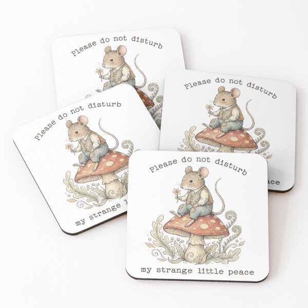 Item preview, Beatrix Potter Style Mouse on Mushroom Vintage Illustration for Cottagecore Animal Lovers Sticker designed and sold by DropsOfDopamine.