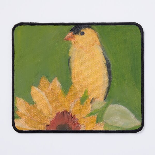 Item preview, Goldfinch in the Sunflowers designed and sold by Cornflowersart.