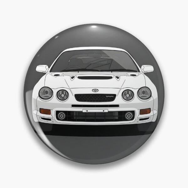 Item preview, Toyota Celica GT-Four Front View Classic JDM Rally Car Minimalist Illustration designed and sold by Motorline44.