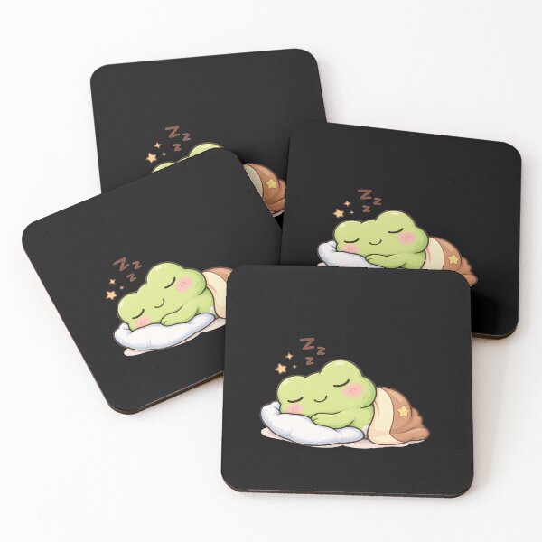 Item preview, Cute frog sleeping designed and sold by franky-and-art.