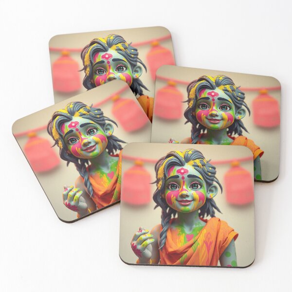 Item preview, Holi Child Fun Sticker   designed and sold by Teewave-Ashish.
