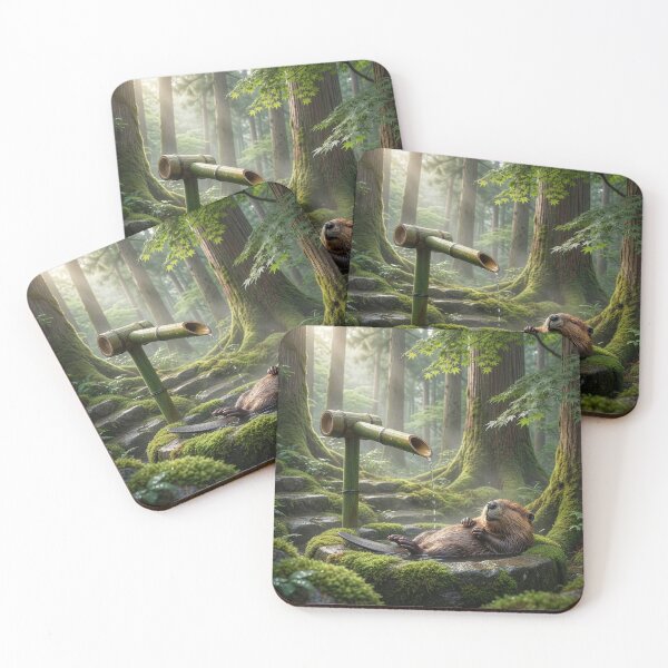 Item preview, Beaver Bathes in Shishi Odoshi Fountain designed and sold by Tridentulus.