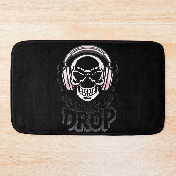 Item preview, Bass Drop skull wearing huge headphones 11 designed and sold by Neon G.