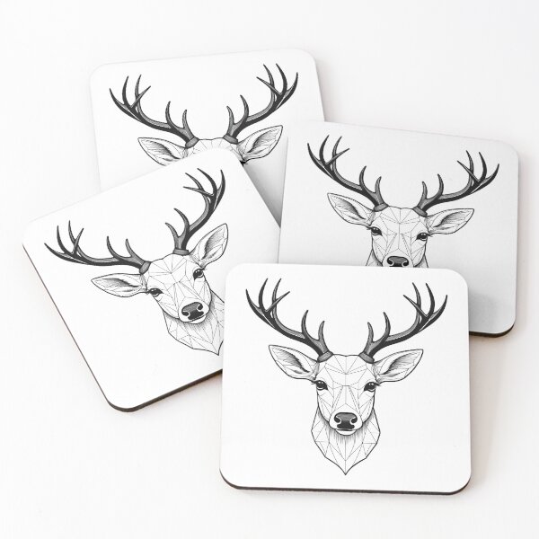 Item preview, Minimal Line Art Deer – Elegant Nature Aesthetic Design - 4 designed and sold by RELAX STATION.