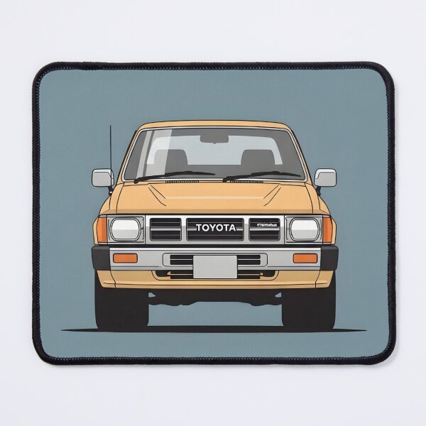 Item preview, Toyota Hilux 1985 Front View Classic Off-Road Pickup Minimalist Illustration designed and sold by Motorline44.