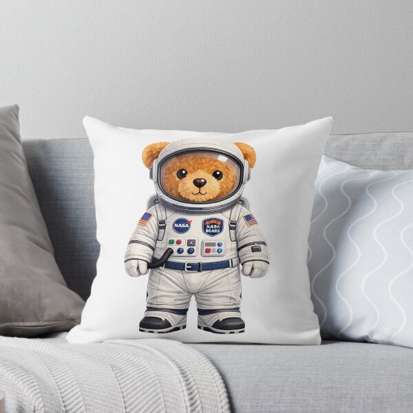 Item preview, Cute Astronaut Teddy Bear - Space Bear with NASA Patches Graphic designed and sold by CuteBear87.