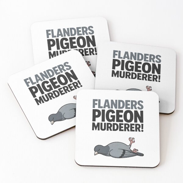 Item preview, Flanders Pigeon Murderer Funny Dark Humor designed and sold by TshirtsOnline-.