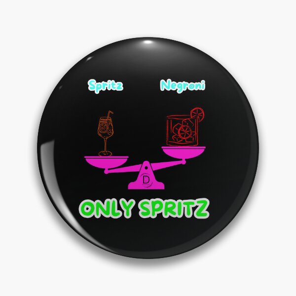 Item preview, Funny Italian Aperitivo - Spritz vs Negroni Cocktail Dilemma Black Version designed and sold by TheItaliandilemma.