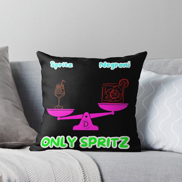 Item preview, Funny Italian Aperitivo - Spritz vs Negroni Cocktail Dilemma Black Version designed and sold by TheItaliandilemma.