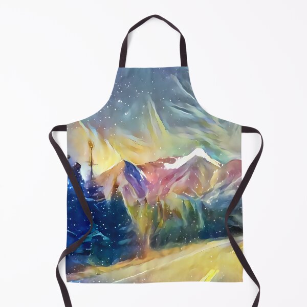 Item preview, Mystic Mountain Aurora Borealis | Alaska Northern Lights Landscape Art designed and sold by Lainey1978.