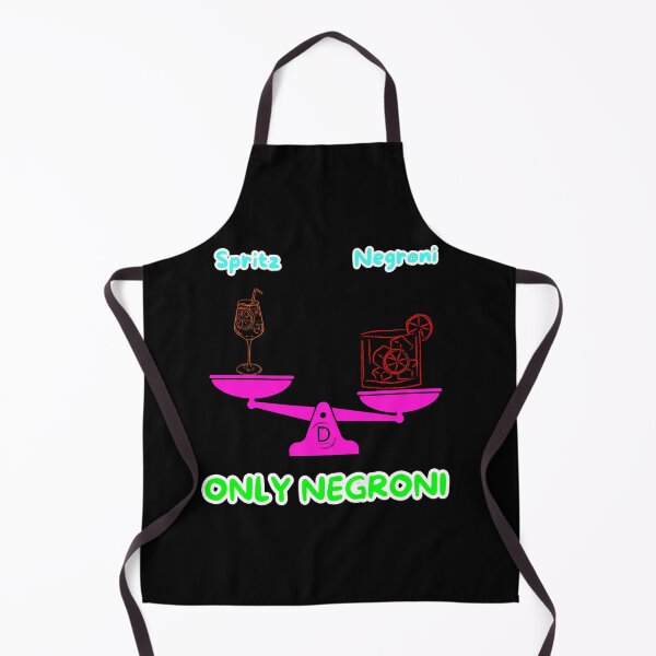 Item preview, Funny Italian Aperitivo - Spritz vs Negroni Cocktail Dilemma Black Version designed and sold by TheItaliandilemma.