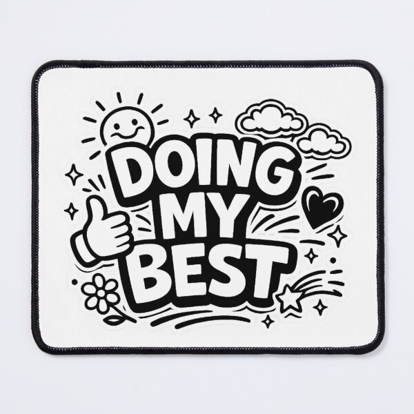 Item preview, Doing My Best Cute Positive Motivational Quote Design designed and sold by Daily Spark Designs.