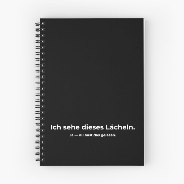 Item preview, Ich sehe dieses Lächeln Funny German Quote – You Read My Shirt Minimalist Text Design designed and sold by Softly Studio.