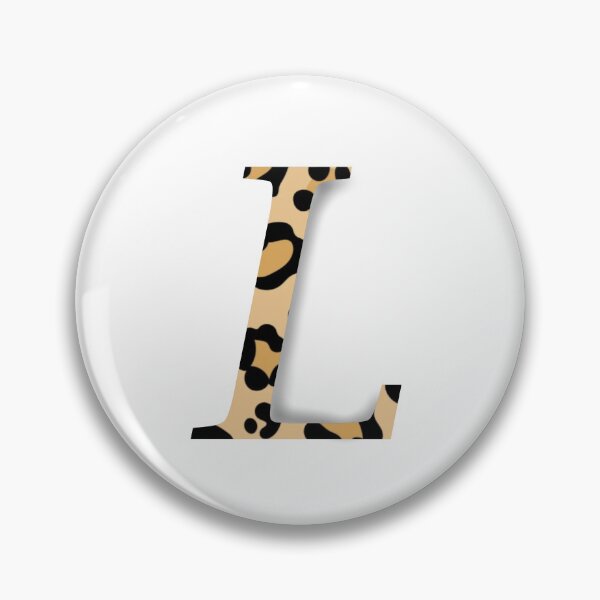 Item preview, Letter L with Leopard Pattern designed and sold by LilasStyle.