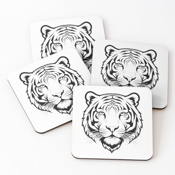 Item preview, Minimal Line Art Tiger – Elegant Nature Aesthetic Design - 3 designed and sold by RELAX STATION.