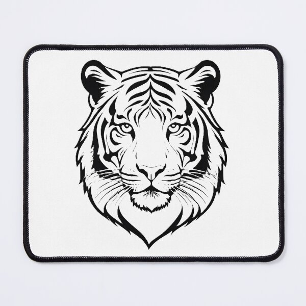 Item preview, Minimal Line Art Tiger – Elegant Nature Aesthetic Design - 4 designed and sold by RELAX STATION.