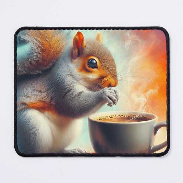 Item preview, Squirrel Drinking Coffee: “Squirrel Shot” designed and sold by The Coffee Critters.