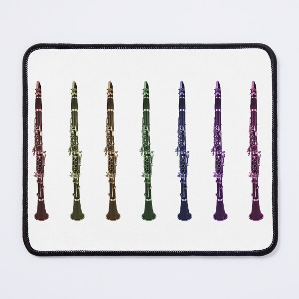 Item preview, Rainbow Clarinet Art – Colorful Woodwind Instrument Music Lover Design designed and sold by ValeriesGallery.