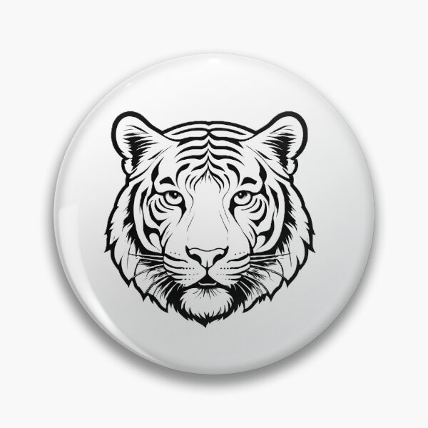 Item preview, Minimal Line Art Tiger – Elegant Nature Aesthetic Design - 5 designed and sold by RELAX STATION.
