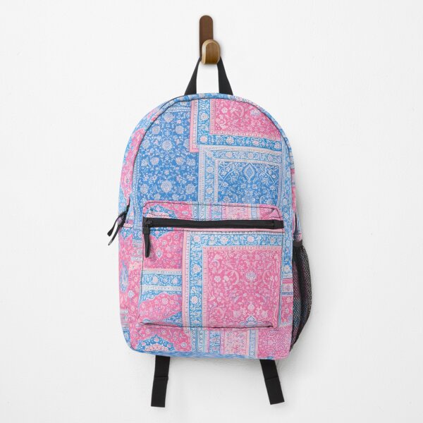 Item preview, Vibrant Pink and Blue Persian Carpet Pattern Art designed and sold by Hue & hustle .