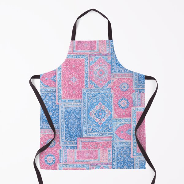 Item preview, Vibrant Pink and Blue Persian Carpet Pattern Art designed and sold by Hue & hustle .