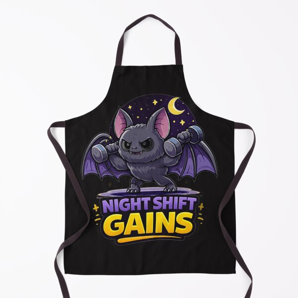 Item preview, Bat Gym Fitness Sticker – Night Shift Gains designed and sold by les3cerises.