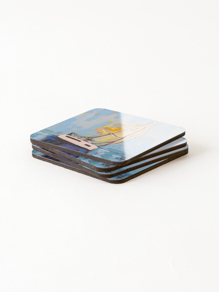 Thumbnail 4 of 5, Coasters (Set of 4), The Masters Ship designed and sold by RudyYoder.