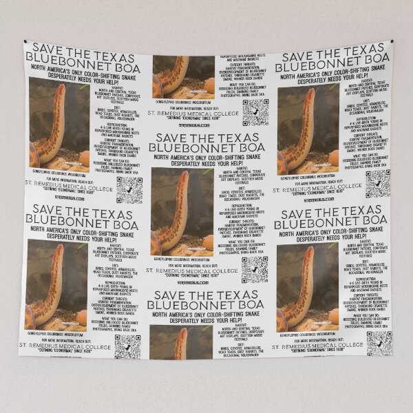 Item preview, Save the Texas Bluebonnet Boa designed and sold by StRemedius.