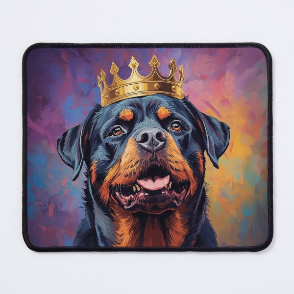 Item preview, Rottweiler King – Regal Dog with Crown designed and sold by Silaris Designs.