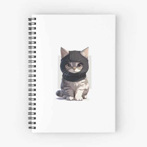 Item preview, kitten cat wearing a balaclava designed and sold by pick-me-art.