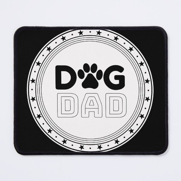Item preview, Dog Dad Badge White designed and sold by DogLoveArt.