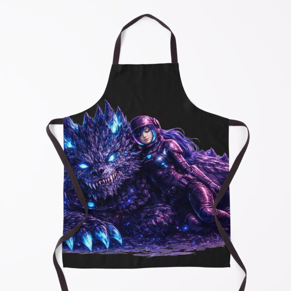 Item preview, Neon Astronaut with Cosmic Monster designed and sold by Nika Art Studio.