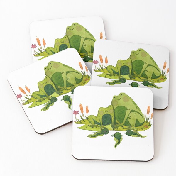 Item preview, Cute Frog Family with Tadpoles designed and sold by CozyMomDesigns.