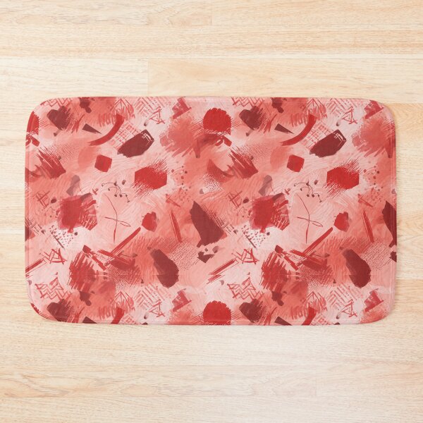 Item preview, Red Abstract Pattern Design – Modern Artistic Brush Stroke Texture designed and sold by Goca Shop.