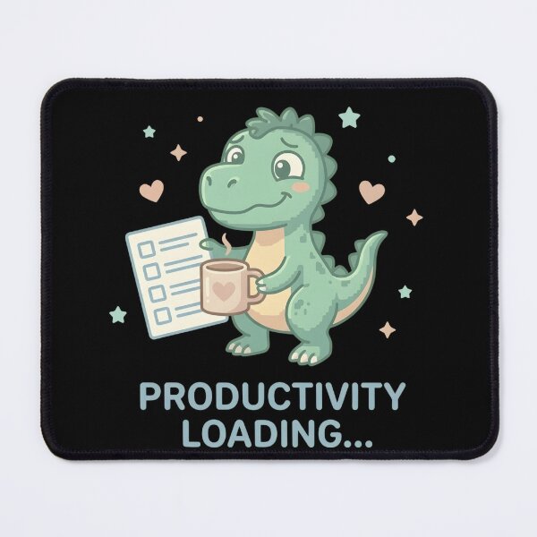 Item preview, ADHD Rex - Productivity Loading Unchecked Checklist Dinosaur Sticker designed and sold by WowDezign.