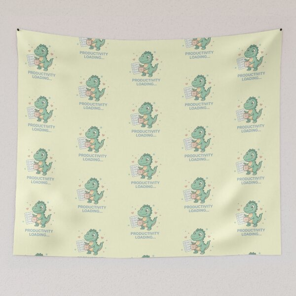 Item preview, ADHD Rex - Productivity Loading Unchecked Checklist Dinosaur Sticker designed and sold by WowDezign.