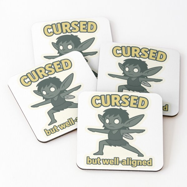 Item preview, Cursed but Well-Aligned — Dark Fairy Yoga designed and sold by DarkEggFactory.