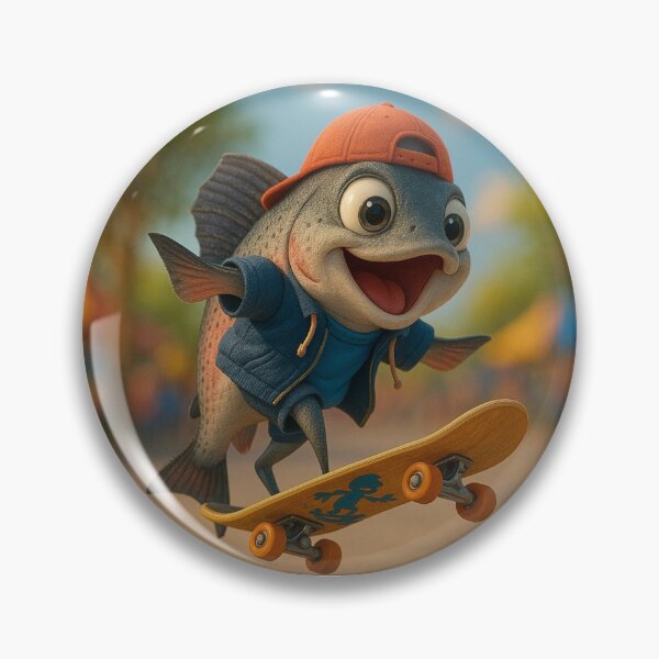 Item preview, Skater Salmon designed and sold by Sillytoe.