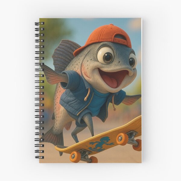 Item preview, Skater Salmon designed and sold by Sillytoe.