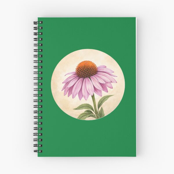 Item preview, Coneflower Radiance – Echinacea Botanical Circle Design designed and sold by TheJoyfulPen.