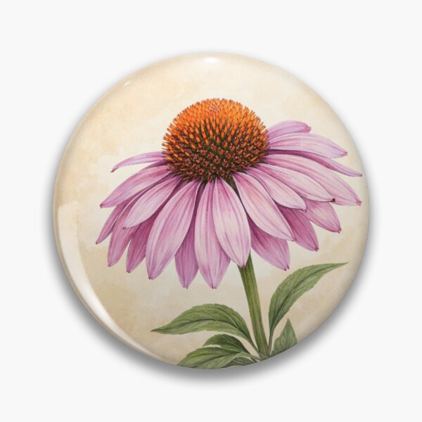 Item preview, Coneflower Radiance – Echinacea Botanical Circle Design designed and sold by TheJoyfulPen.