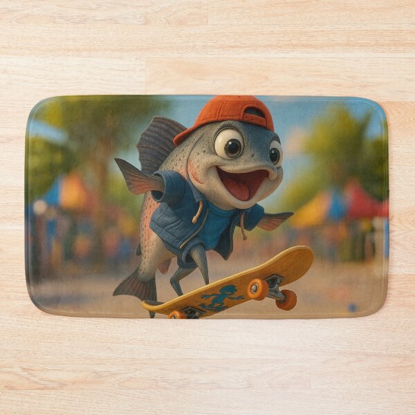 Item preview, Skater Salmon designed and sold by Sillytoe.
